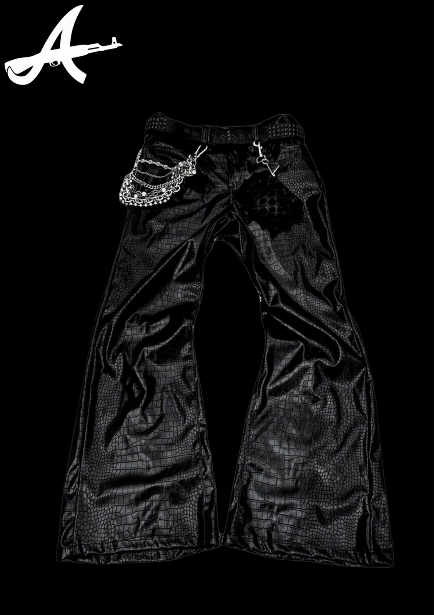 'BLACK0UT' FLARED PANTS