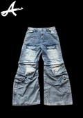 'MULTIPOCKETS' FLARED DENIM
