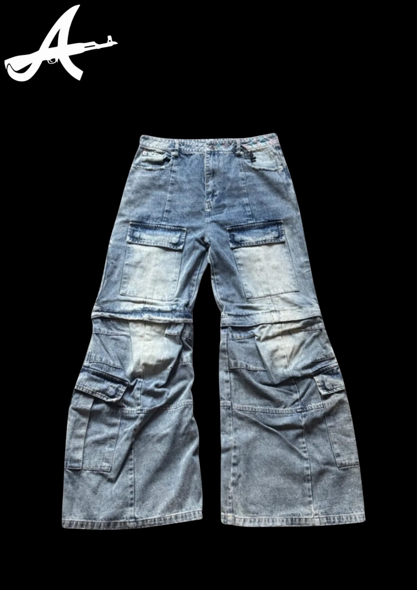 'MULTIPOCKETS' FLARED DENIM