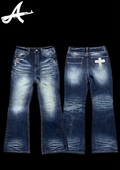 'CRXSS' FLARED DENIM
