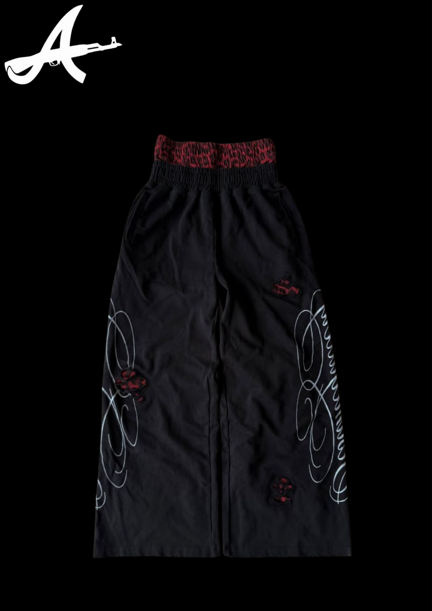'RED LEOPARD' SWEATPANTS